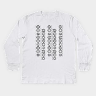 African pattern (4) Kids Long Sleeve T-Shirt